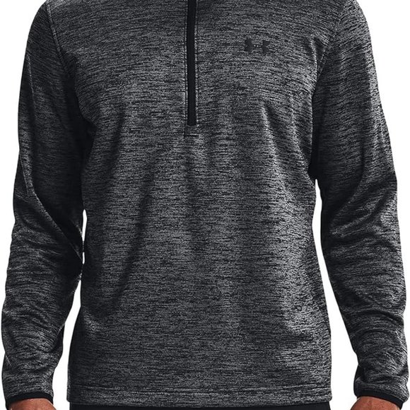 UNDER‎ ARMOUR MEN'S HEATHER GRAY/BLACK 1/2 ZIP FLEECE SMALL-EUC - Picture 3 of 6